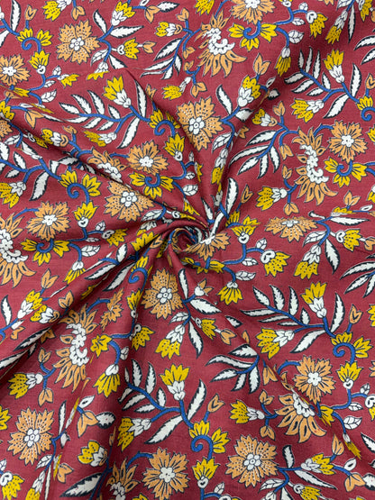 Premium Multicolor Jyothi Cotton Fabric (100% Pure Cotton) – Soft & Breathable 40 width