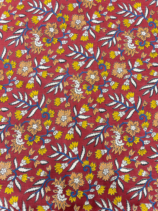 Premium Multicolor Jyothi Cotton Fabric (100% Pure Cotton) – Soft & Breathable 40 width