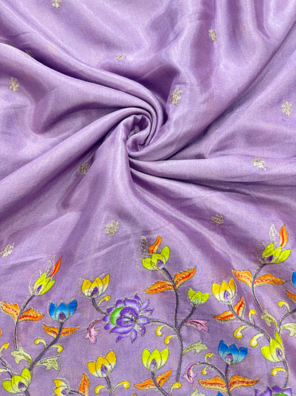 🥰🦌Beautiful Kalamkari Border Fabrics 🦚 44width