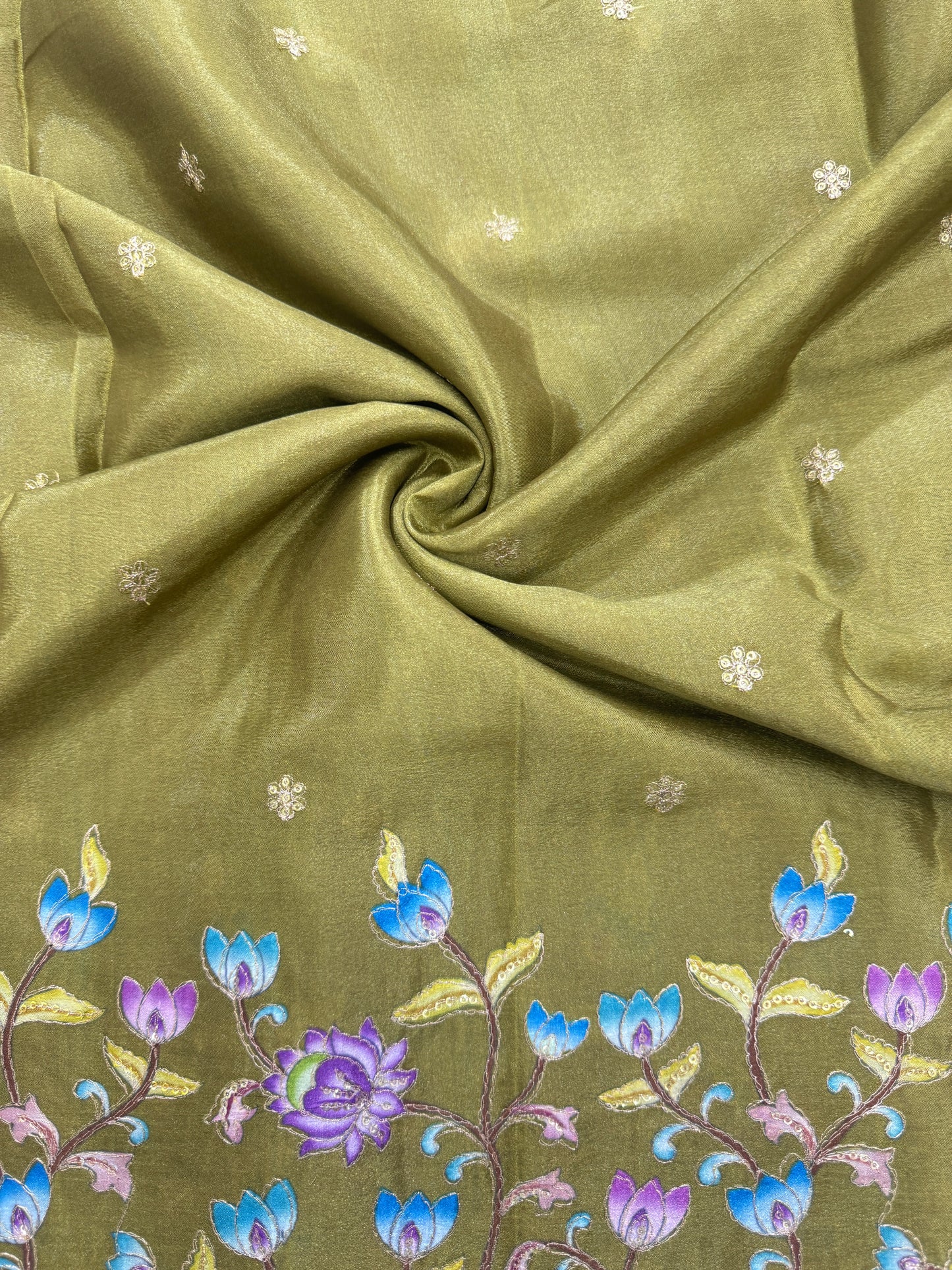 🥰🦌Beautiful Kalamkari Border Fabrics 🦚 44width