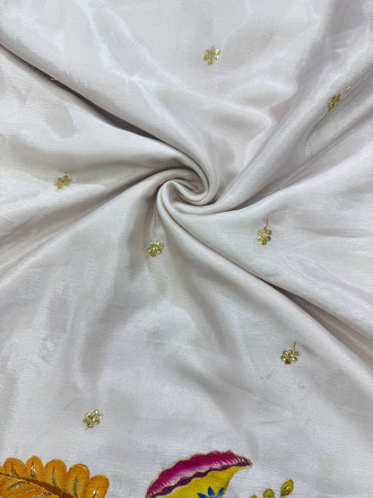 🥰🦌Beautiful Kalamkari Border Fabrics 🦚 44width