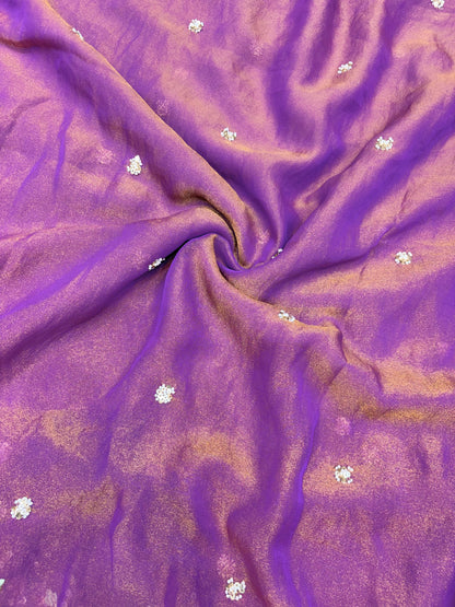 😍🥹Premium Space Silk with Beautiful Multi Colour Embroidery 44-45 inch width 🥻👗