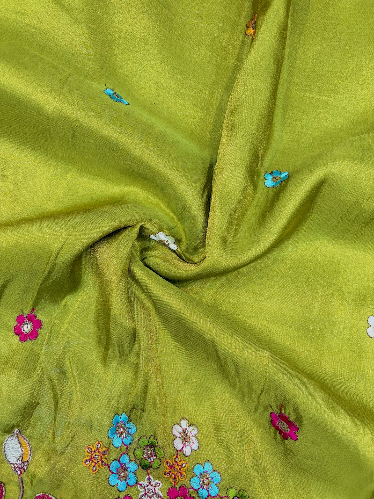 Royal Heritage Visco Tissue (Embroidered )Fabric ,lehanga,blouse, duppats , Inch 44-45 Width