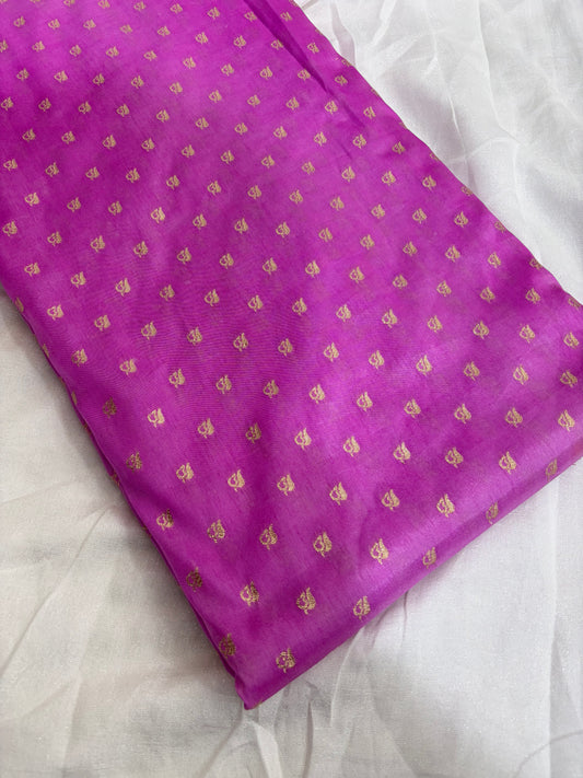 Royal 100% pure banarari Zari Leaf Weave fabrics 44inch width