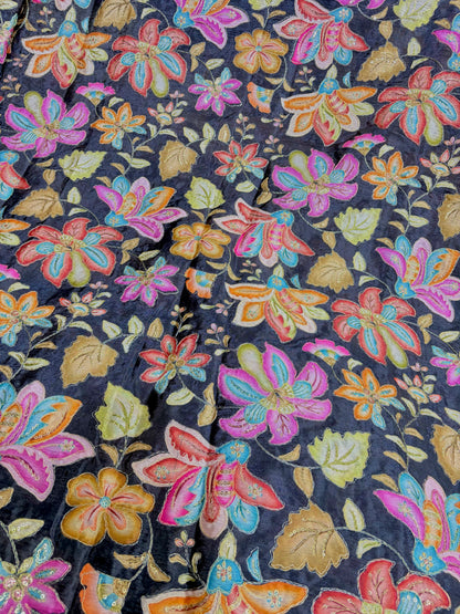 Beautiful 😍 Pure Chenin fabrics flower desing 44inch width