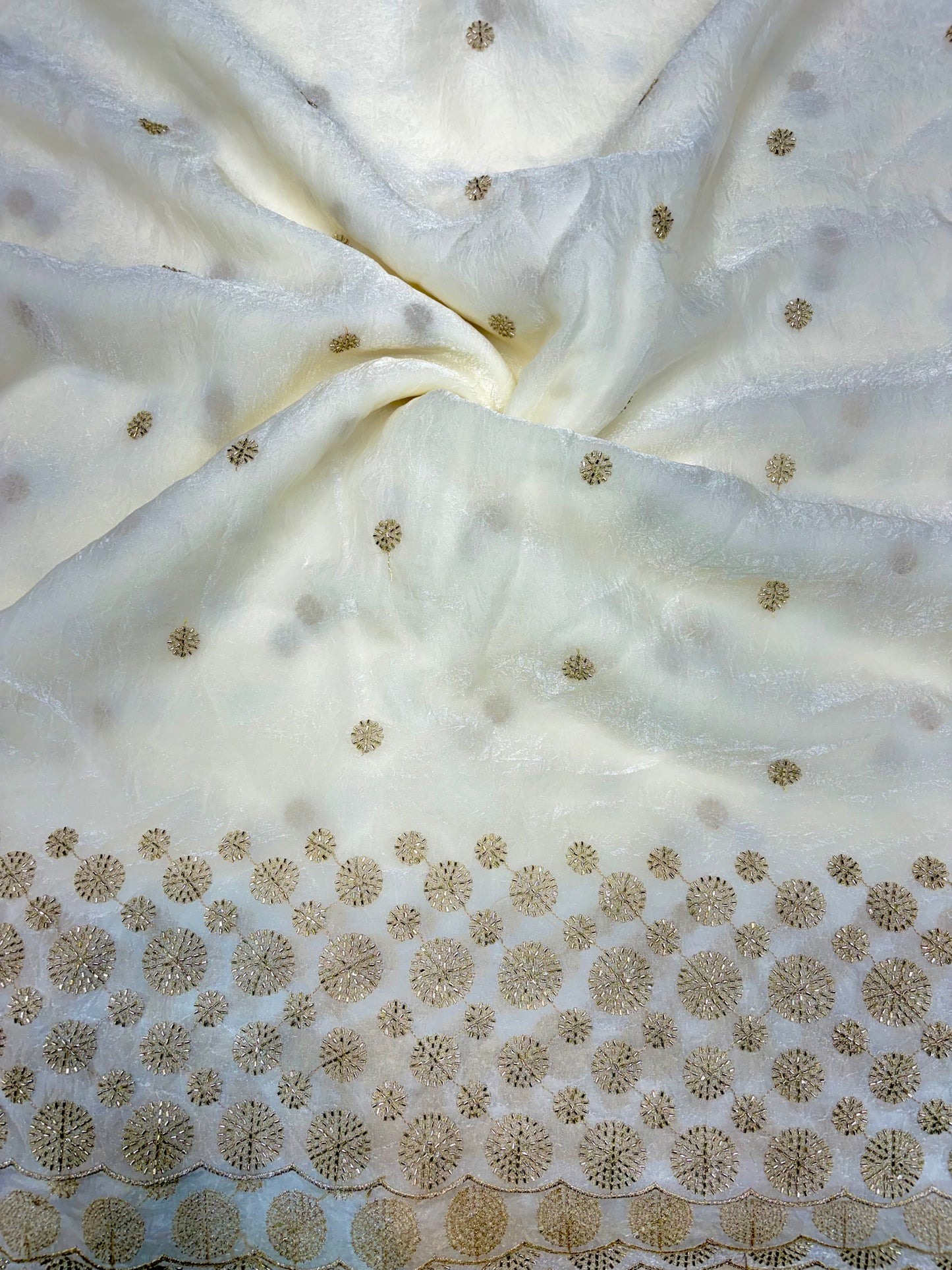 Space  fabric with beautiful beats work lehanga ,blouse, Anarkali, sare , frock , gowns 44 inch width