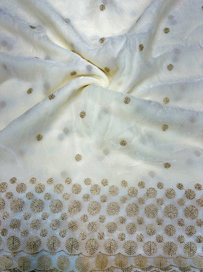 Space  fabric with beautiful beats work lehanga ,blouse, Anarkali, sare , frock , gowns 44 inch width