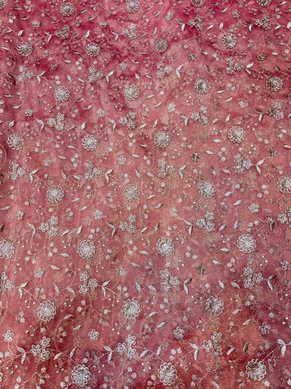 Royal Bloom Tissue Net Fabric 44width