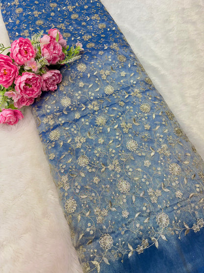 Royal Bloom Tissue Net Fabric 44width