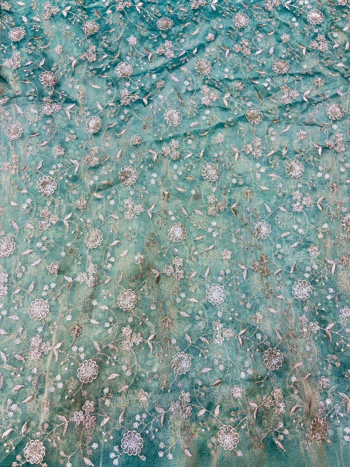 Royal Bloom Tissue Net Fabric 44width