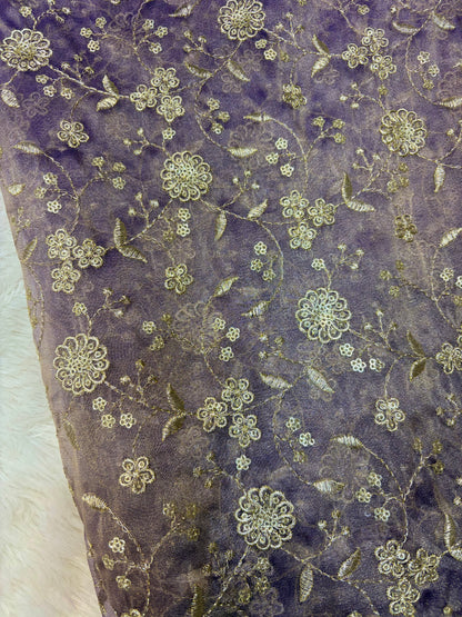 Royal Bloom Tissue Net Fabric 44width