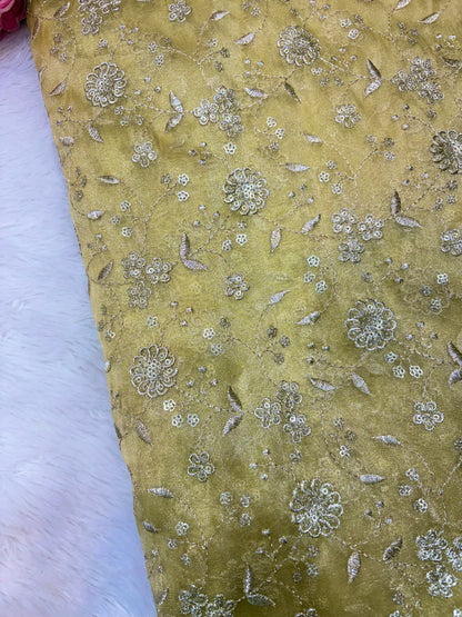 Royal Bloom Tissue Net Fabric 44width