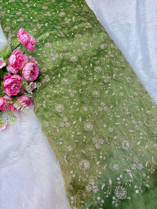 Royal Bloom Tissue Net Fabric 44width