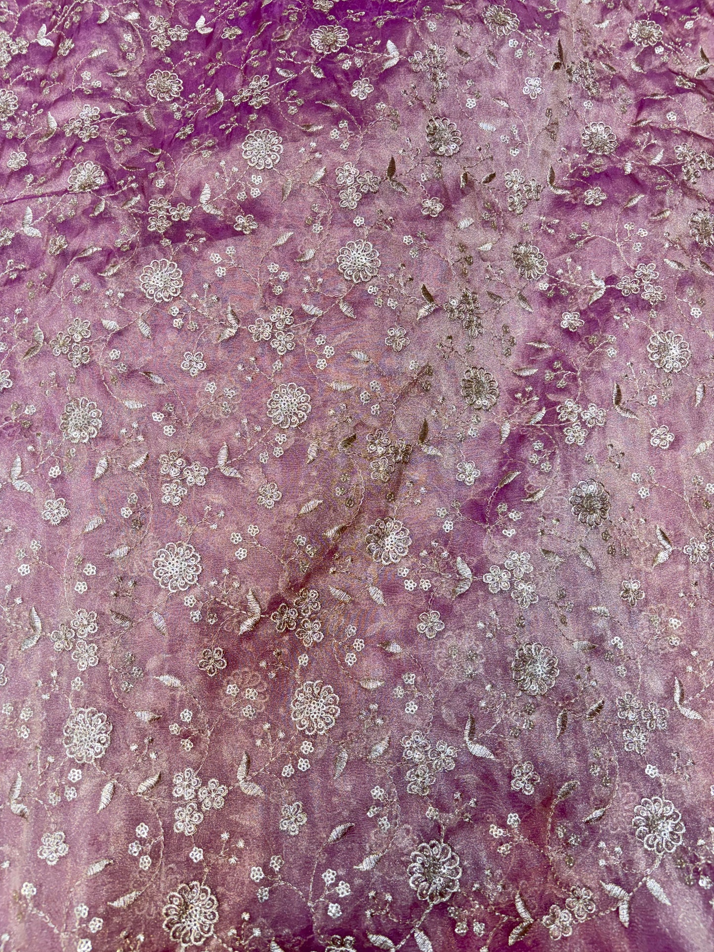 Royal Bloom Tissue Net Fabric 44width