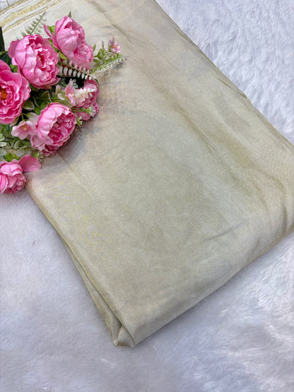 Premium quality Plain viscouse tissue silk( dyble✅)44inch width
