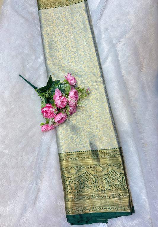 Royal Heritage Pattu Zari Weaving Fabric 44inch width