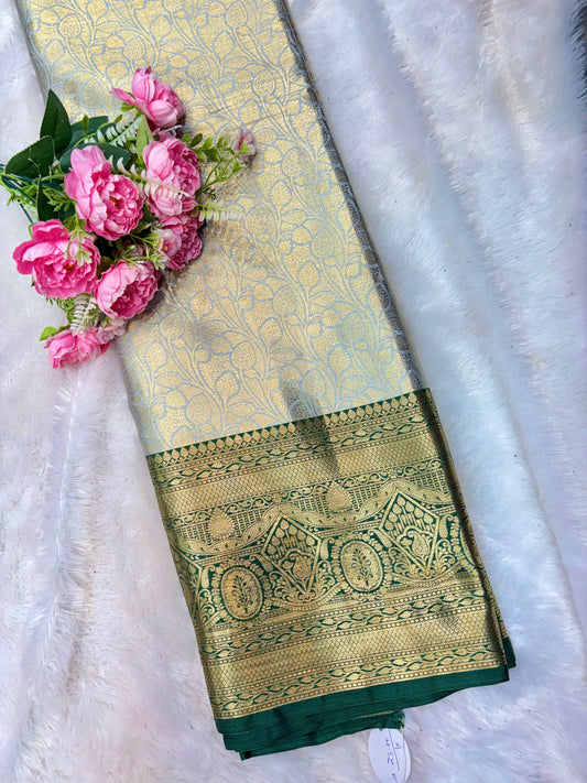 Royal Heritage Pattu Zari Weaving Fabric 44inch width