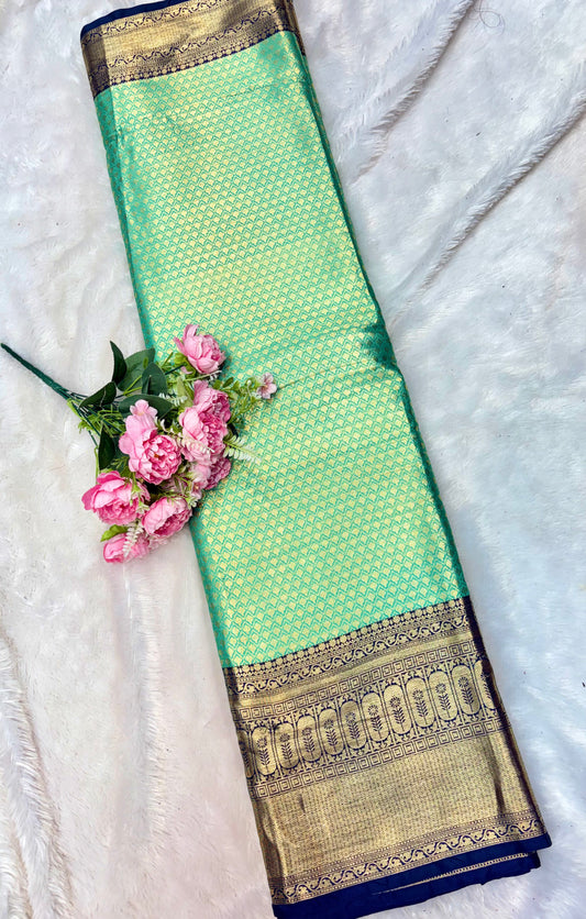 Royal Heritage Pattu Zari Weaving Fabric 44inch width