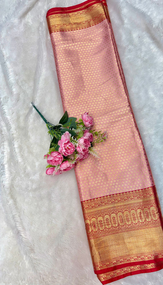 Royal Heritage Pattu Zari Weaving Fabric 44inch width