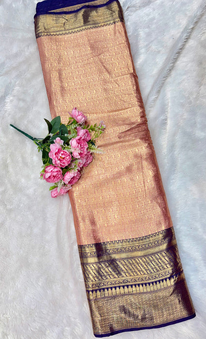 Royal Heritage Pattu Zari Weaving Fabric 44inch width
