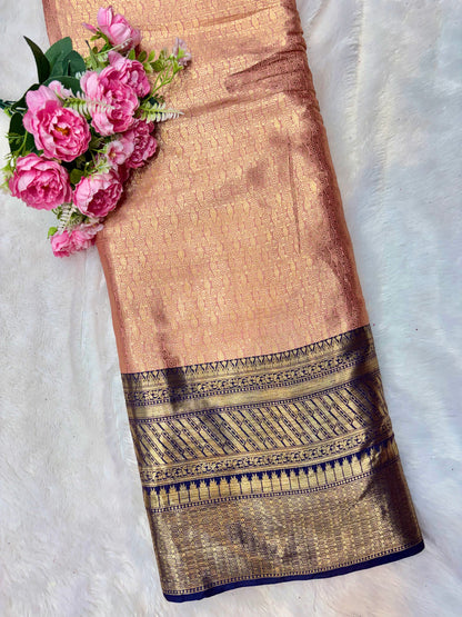 Royal Heritage Pattu Zari Weaving Fabric 44inch width