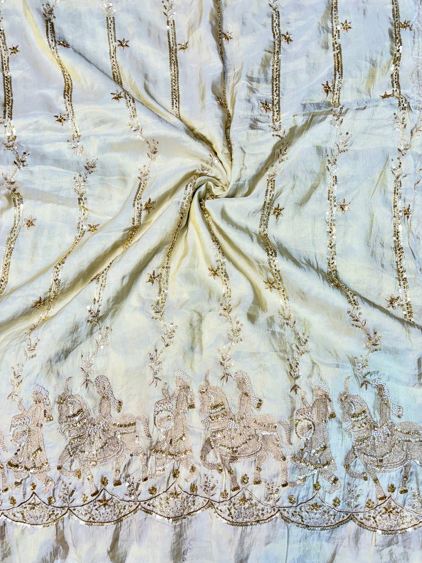 Premium Celestia Viscose Tissue Handwork Fabric 54inch width ( Dyble ) ✅