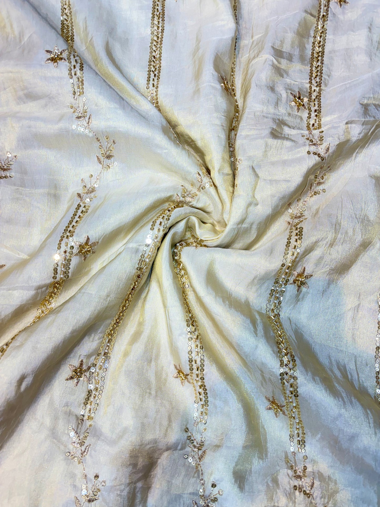 Premium Celestia Viscose Tissue Handwork Fabric 54inch width ( Dyble ) ✅