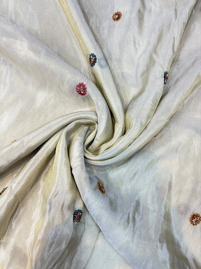 Premium Celestia Viscose Tissue Handwork Fabric 54inch width ( Dyble ) ✅