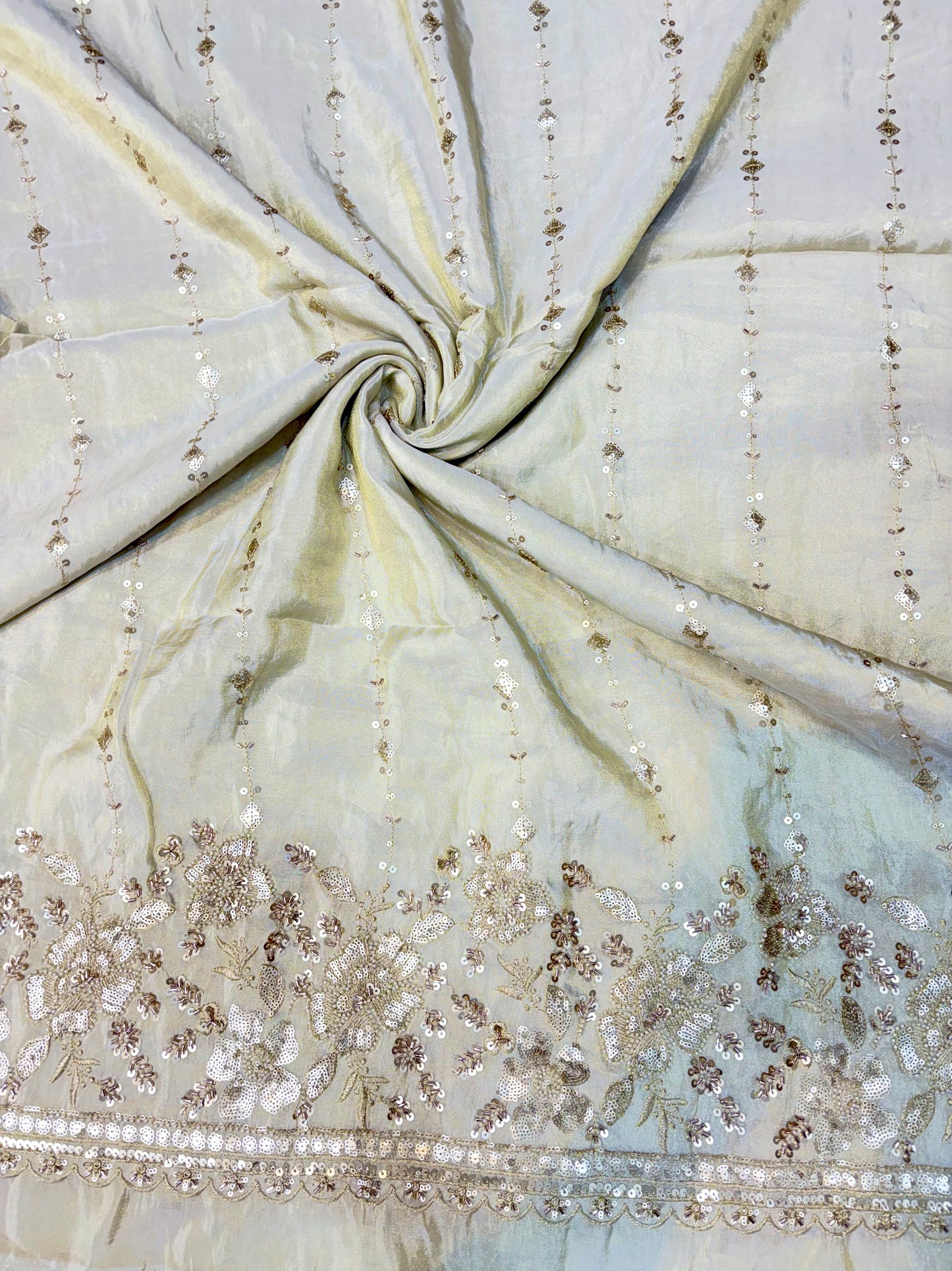 Premium Celestia Viscose Tissue Handwork Fabric 54inch width ( Dyble ) ✅