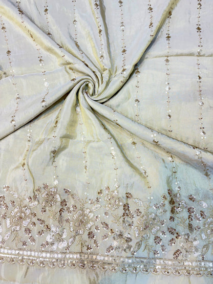 Premium Celestia Viscose Tissue Handwork Fabric 54inch width ( Dyble ) ✅