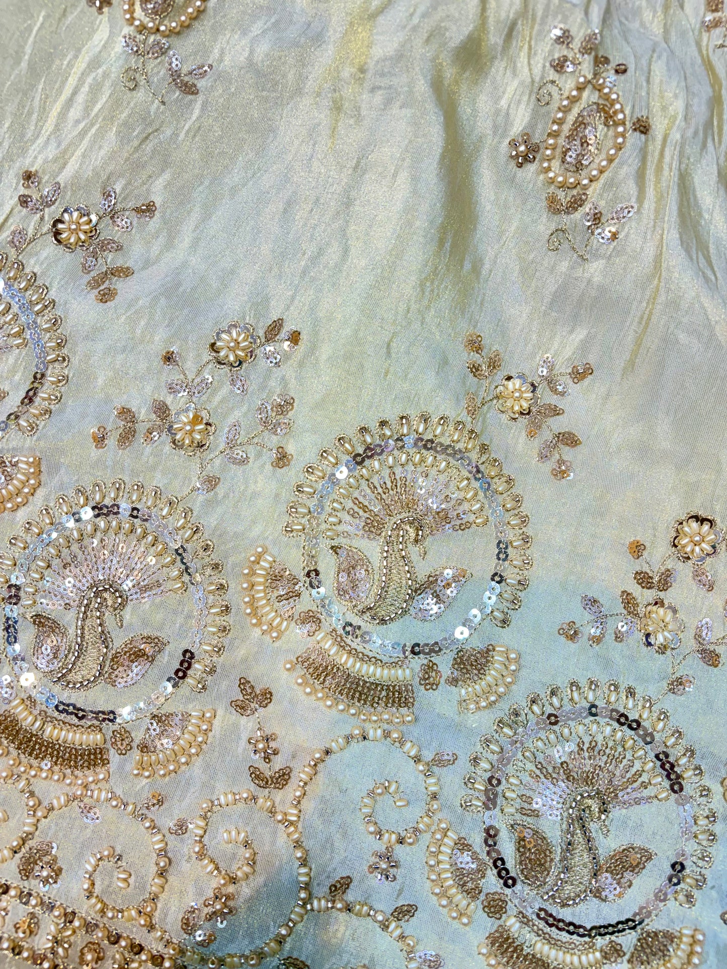 Premium Celestia Viscose Tissue Handwork Fabric 54inch width ( Dyble ) ✅