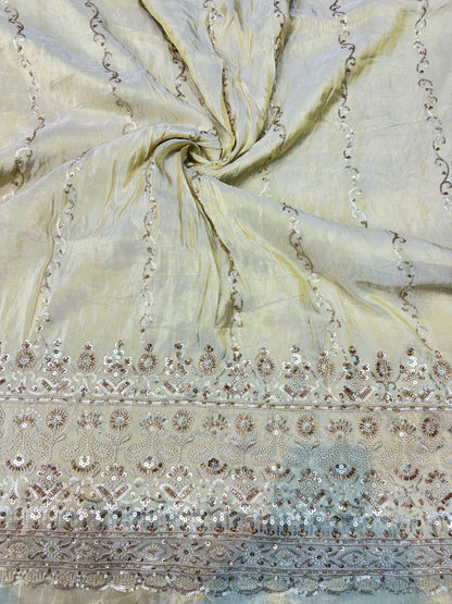 Premium Celestia Viscose Tissue Handwork Fabric 54inch width ( Dyble ) ✅