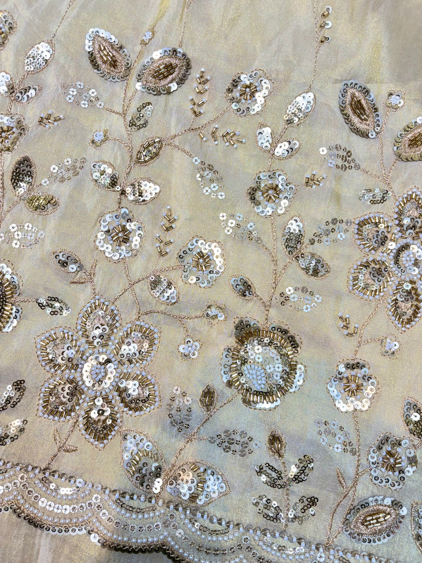 Premium Celestia Viscose Tissue Handwork Fabric 54inch width ( Dyble ) ✅