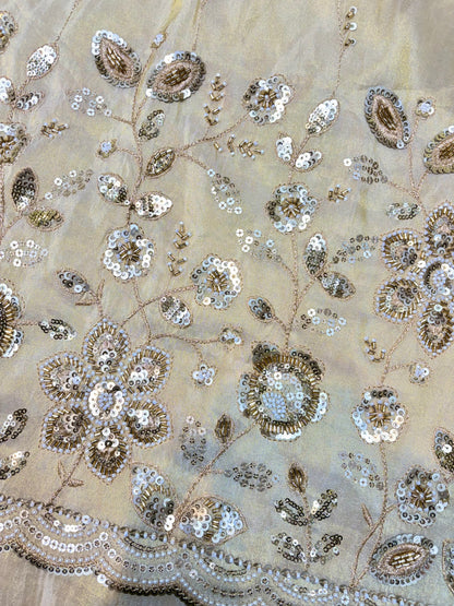 Premium Celestia Viscose Tissue Handwork Fabric 54inch width ( Dyble ) ✅