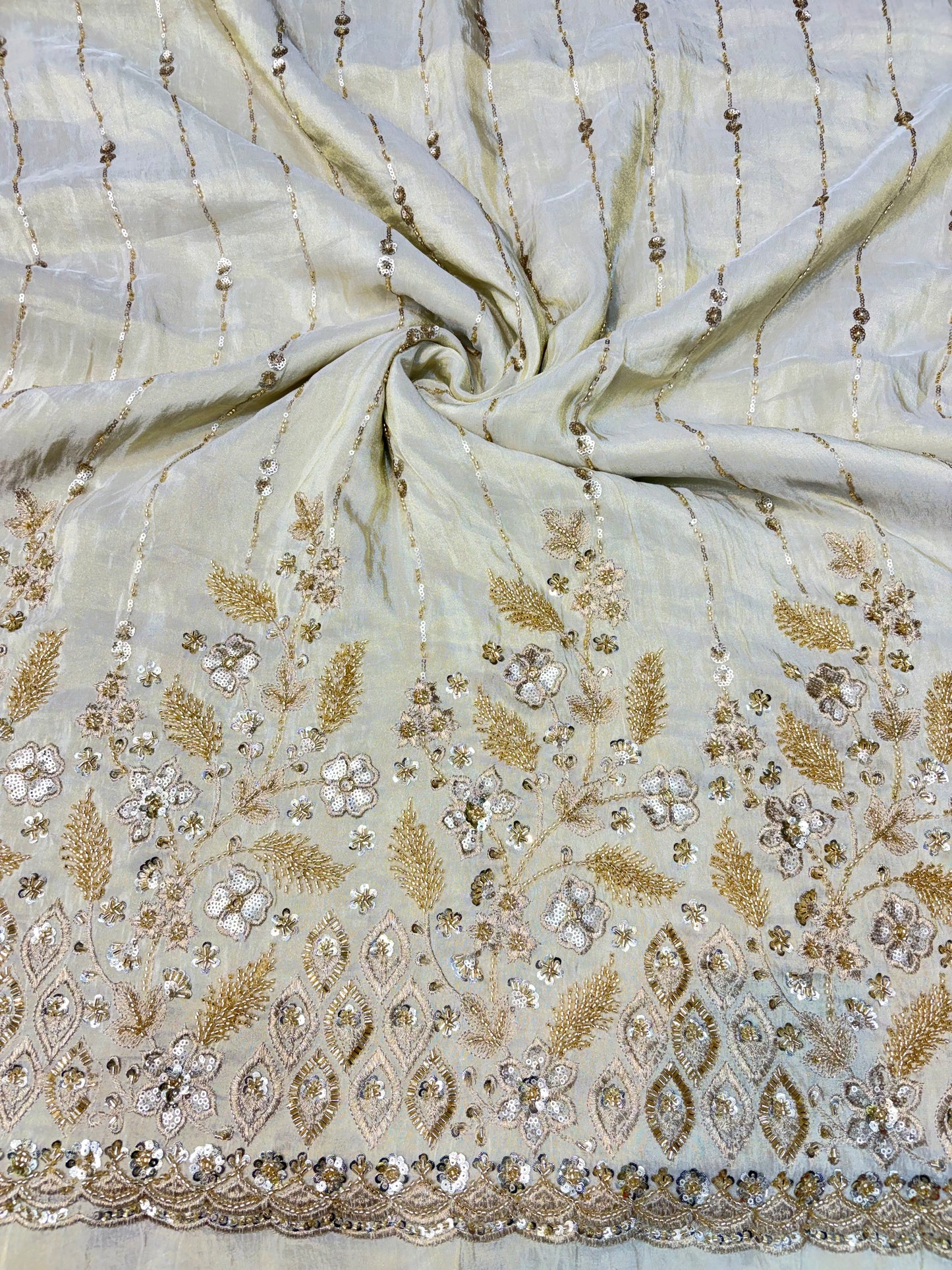 Premium Celestia Viscose Tissue Handwork Fabric 54inch width ( Dyble ) ✅