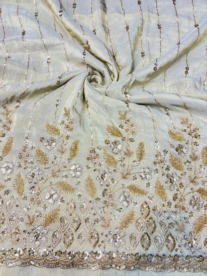 Premium Celestia Viscose Tissue Handwork Fabric 54inch width ( Dyble ) ✅