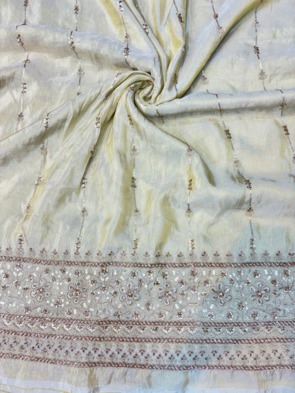 Premium Celestia Viscose Tissue Handwork Fabric 54inch width ( Dyble ) ✅