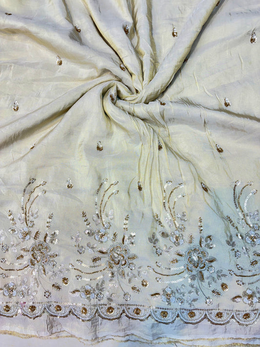 Premium Celestia Viscose Tissue Handwork Fabric 54inch width ( Dyble ) ✅