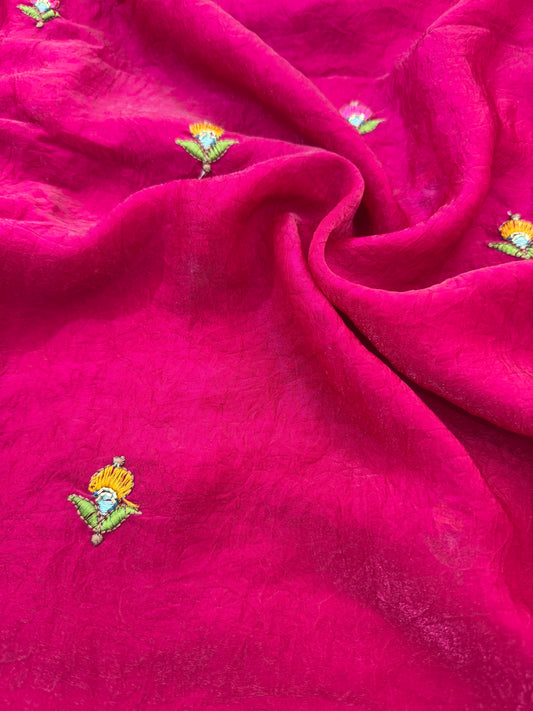 💕Beautiful 🦚 peacock Desing fendy fabric border flamingo fabrics 44-45inch width