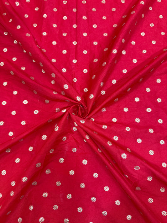 paitanick lace  Banarasi Silk Dupatta with Golden Zari 4 side fancy  lace border & Designer Border – 2.5 Meter