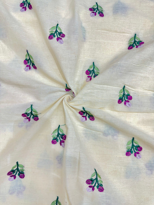 👗Kora cotton with embroidery 💐 44inch width trendy peplum tops