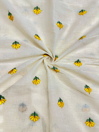 👗Kora cotton with embroidery 💐 44inch width trendy peplum tops