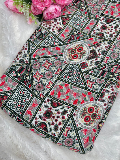 👗 beautiful 💕printed rayon fabric premium quality 44width