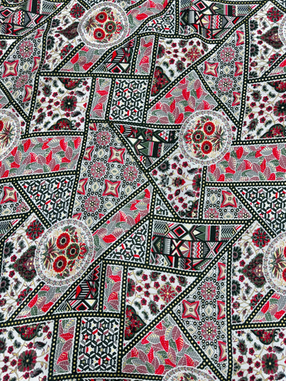 👗 beautiful 💕printed rayon fabric premium quality 44width