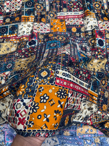 👗 beautiful 💕printed rayon fabric premium quality 44width