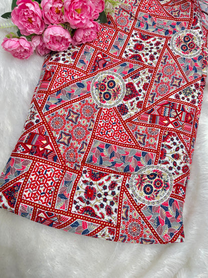 👗 beautiful 💕printed rayon fabric premium quality 44width