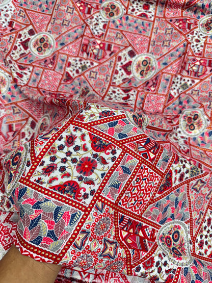 👗 beautiful 💕printed rayon fabric premium quality 44width