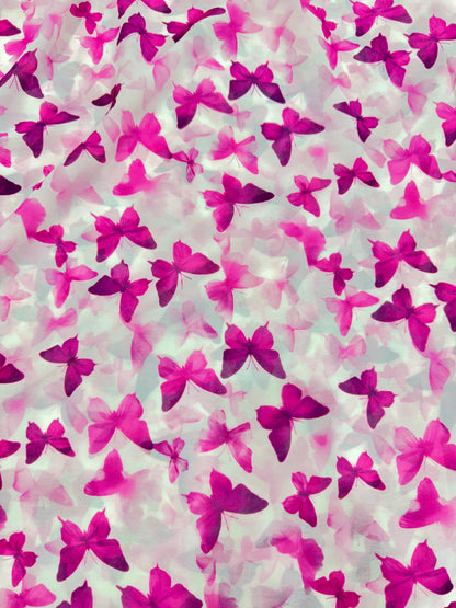 Georgette imprimée 100% douce 👗, tissu léger de 44-45 pouces de large, idéal pour les saris, les anarkalis et les robes 🥻