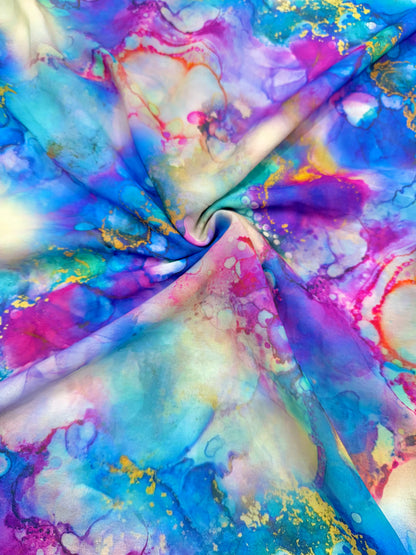 Georgette imprimée 100% douce 👗, tissu léger de 44-45 pouces de large, idéal pour les saris, les anarkalis et les robes 🥻