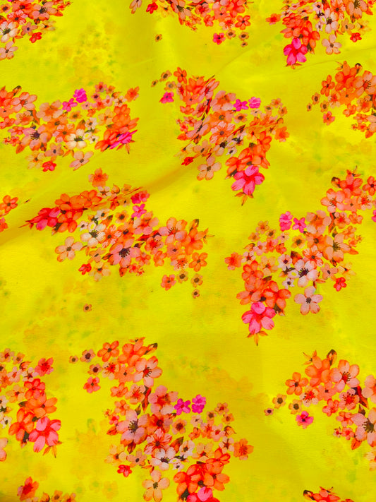 100% Soft 👗printed georgette,🥻Lightweight  44-45inch width Sare , Anarkali , dresses